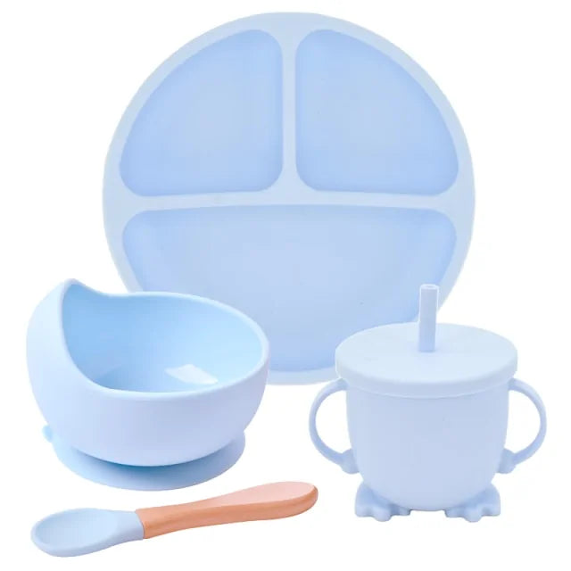 Silicone Baby Feeding Spoon Set - Gigi & Jade Kids Co.