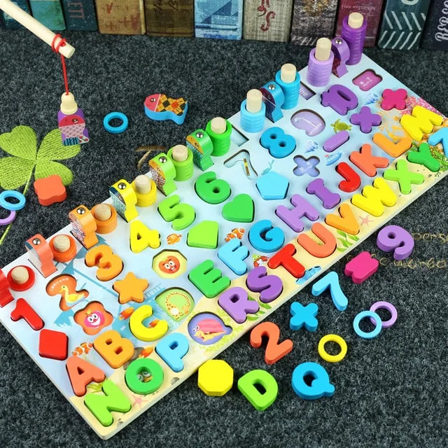 Montessori Wooden Geometric Puzzle for Kids - Gigi & Jade Kids Co.