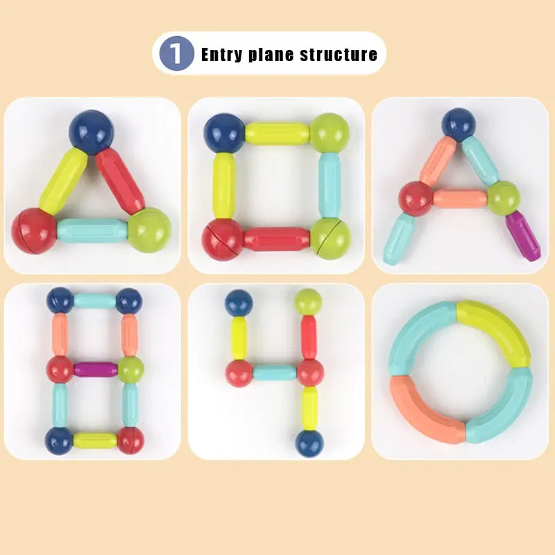 Kids Magnetic Constructor Blocks Stick - Gigi & Jade Kids Co.