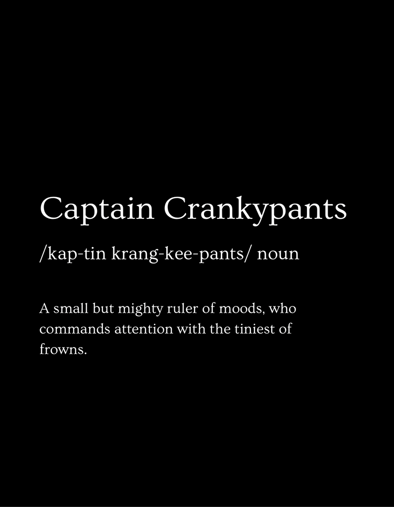 Captain Crankypants - Gigi & Jade Kids Co.