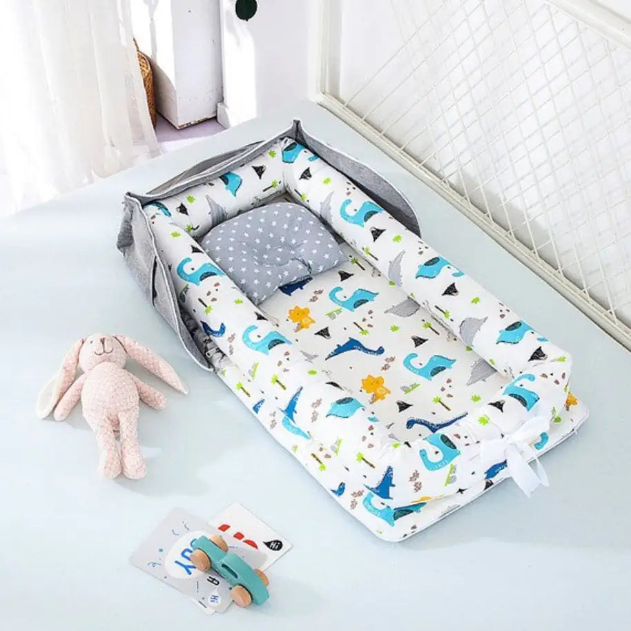 Cotton Portable Foldable Baby Bed - Gigi & Jade Kids Co.