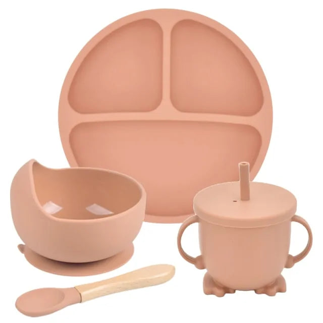 Silicone Baby Feeding Spoon Set - Gigi & Jade Kids Co.