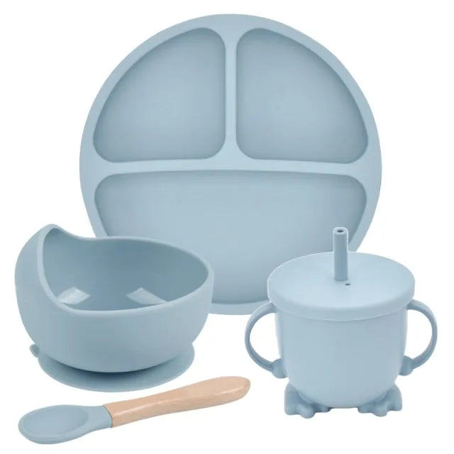 Silicone Baby Feeding Spoon Set - Gigi & Jade Kids Co.