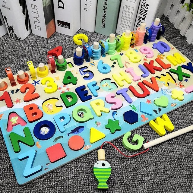 Montessori Wooden Geometric Puzzle for Kids - Gigi & Jade Kids Co.