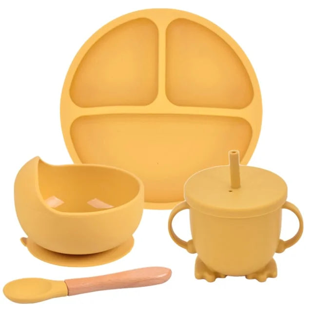 Silicone Baby Feeding Spoon Set - Gigi & Jade Kids Co.