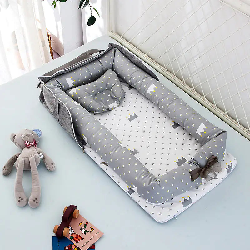 Cotton Portable Foldable Baby Bed - Gigi & Jade Kids Co.