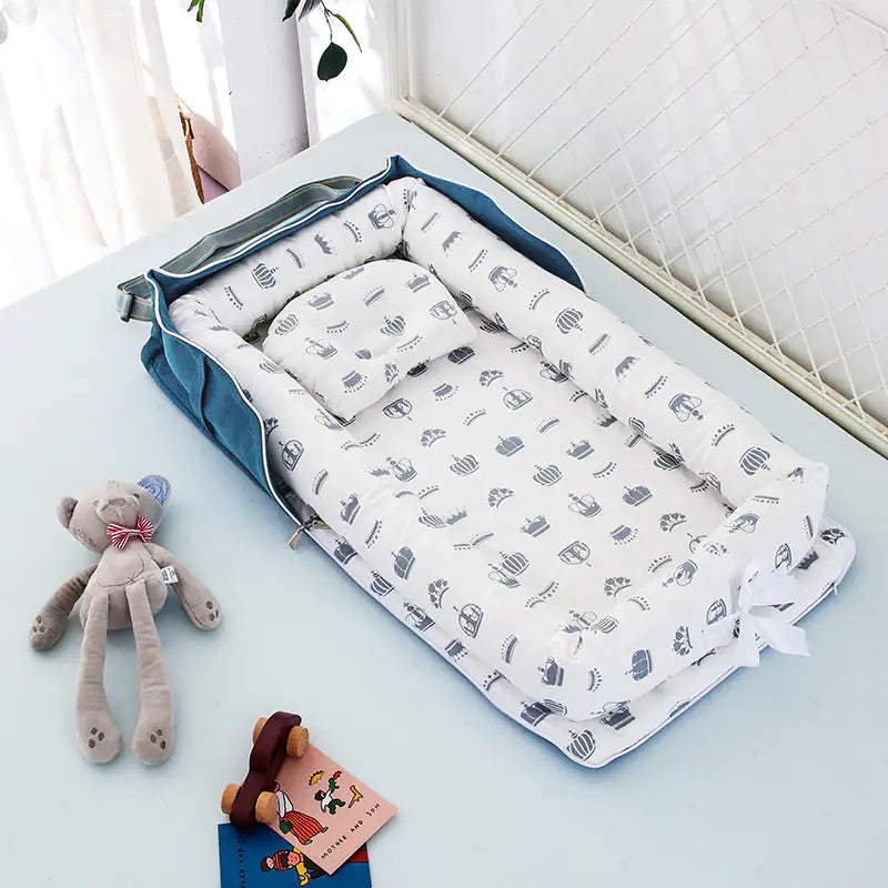 Cotton Portable Foldable Baby Bed - Gigi & Jade Kids Co.