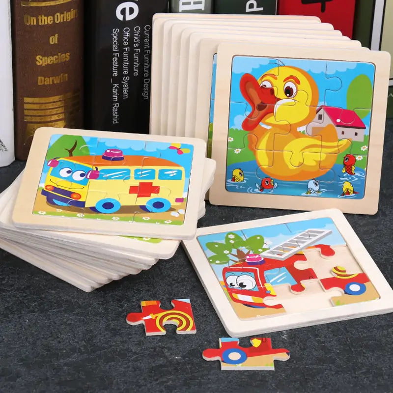 Kids Toys Wooden 3D Puzzle - Gigi & Jade Kids Co.